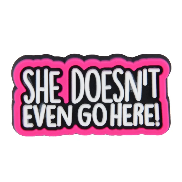 1Pcs Cool Words Doing Great Girls Croc Charms Shoes Accessories PVC JIBZ Buckle Charm for Croc Decorations Kids Party Gifts p6043