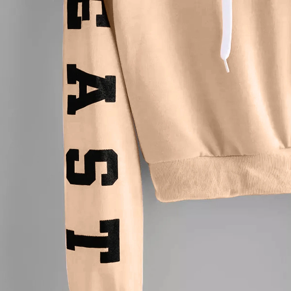 Womens Streetwear Autumn Letters Long Sleeve Hoodie Sweatshirt Spring Hoodies Female Winter Sweatshirts Girl Ladies 809
