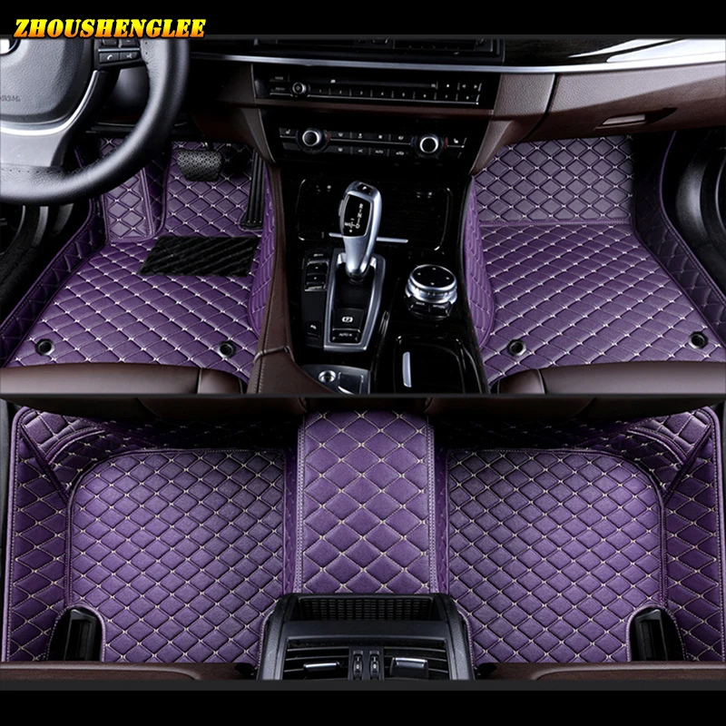 

zhoushenglee Custom car floor mats for Jaguar I-PACE XJ XK XF XE XJL XJ6 XJ6L F-PACE F-TYPE brand firm soft car accessories foot