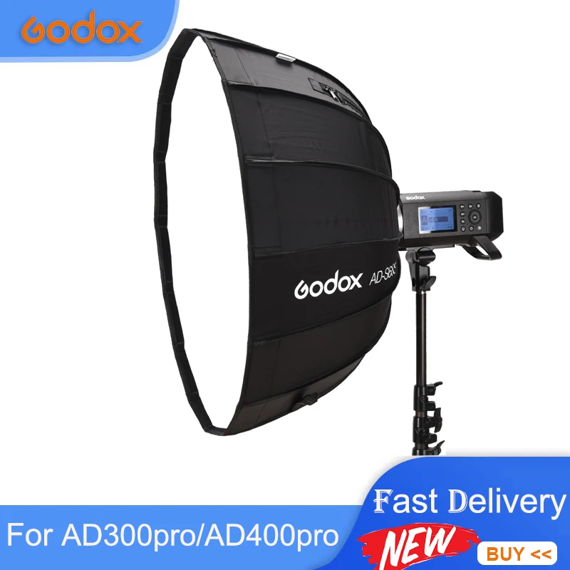 

Godox Umbrella Style 60CM 65CM 85CM Quick Fold Silver SoftBox for AD400Pro / AD300Pro Outdoor Flash Light