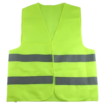 

JHD-Reflective Fluorescent Vest Green Vest Outdoor Safet Y Clothing Running Ventilate Safe High Visibility Xxl