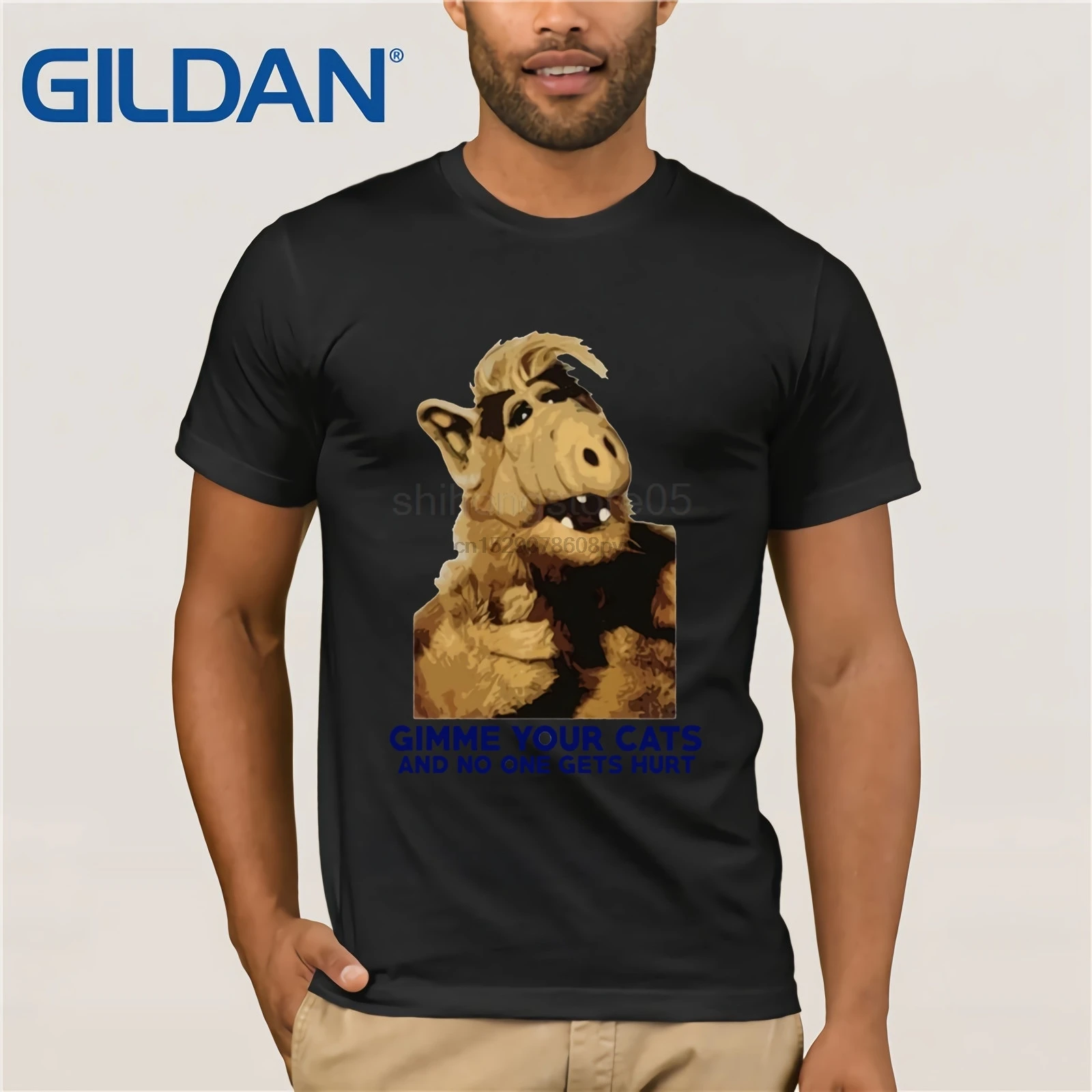 Alf Gimme Your Cats Funny 80S Tv Alien Fan T Shirt |