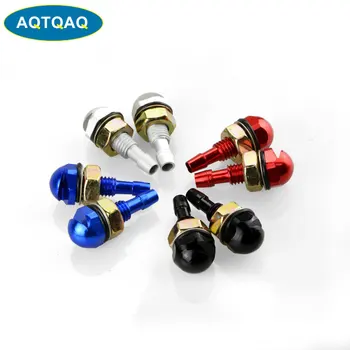 

AQTQAQ 1Pair Car Front Windshield Spray Eyes On Front Hood Bonnet Fan-Shaped Auto Wiper Cleaning Injection Nozzle