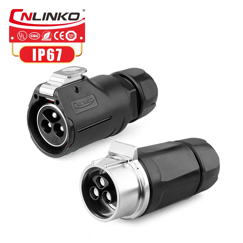 

Cnlinko M28 Industrial Aviation Connector 2 3 8 Pin Male Plug Connector 15A 35A 50A 500V AC DC Electric Cable Ethernet Connector