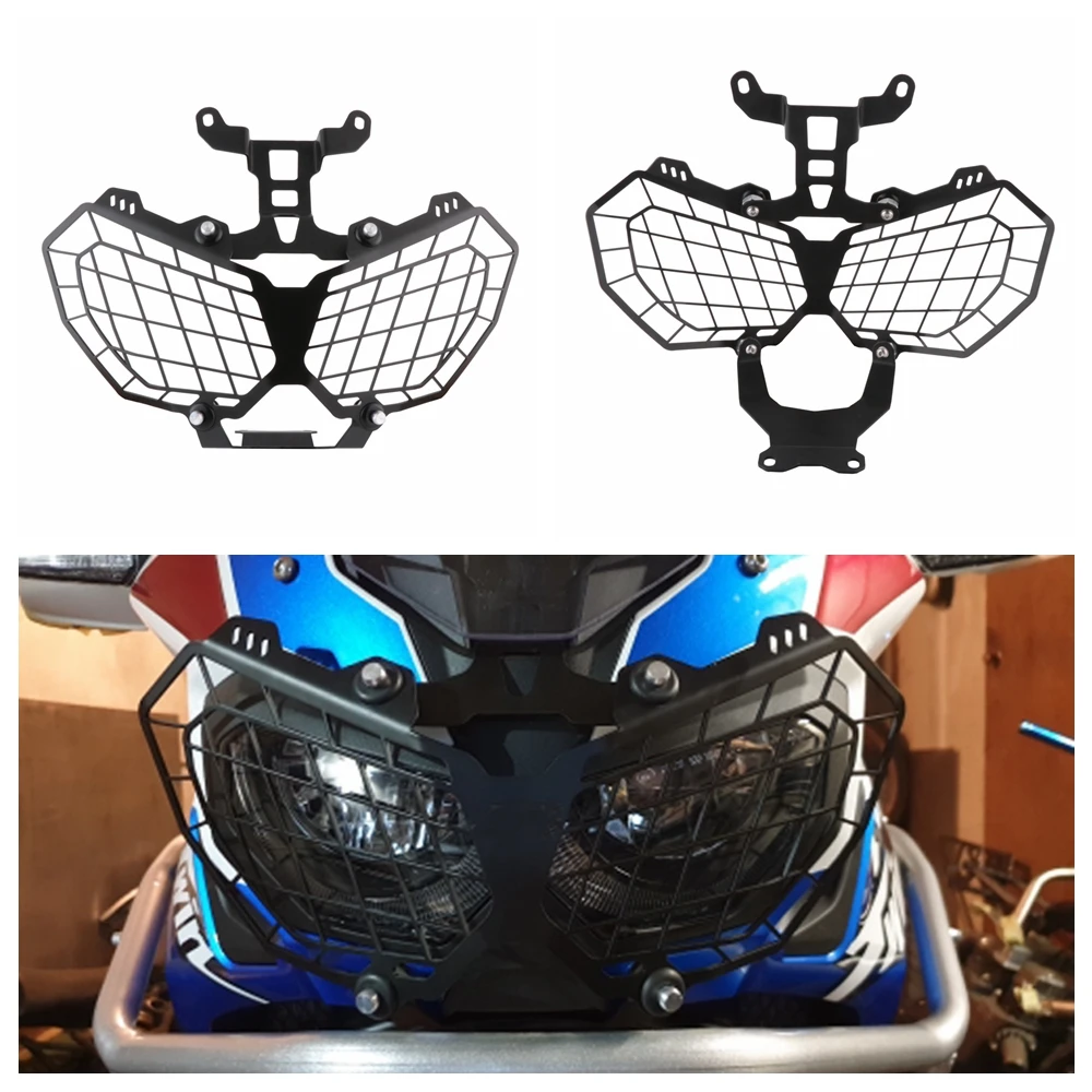 

Motorcycle Grille Headlight Protector Guard Lense Cover For HONDA CRF1000L AFRICA TWIN 2016 2017 2018 CRF 1000L CRF 1000 L