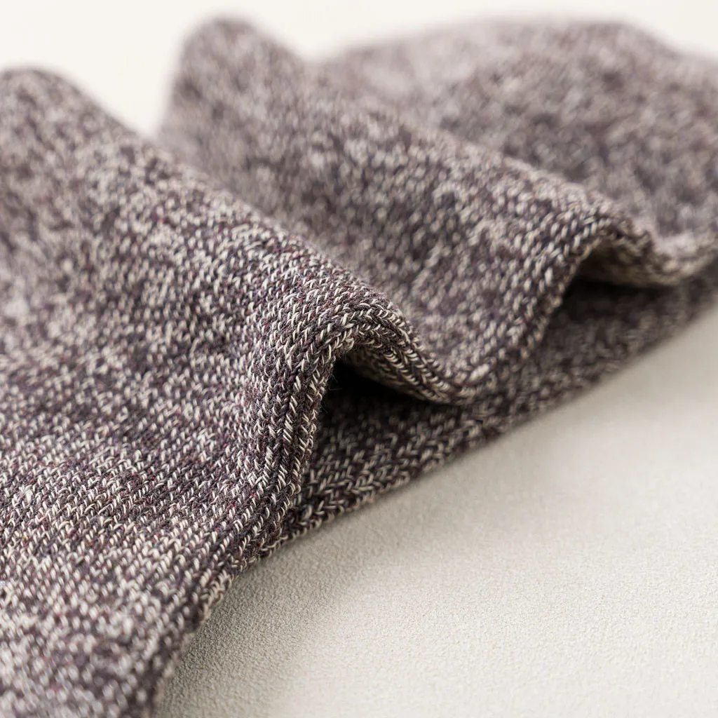 Male Thicker Solid Color Socks Cotton Socks Against Cold Snow Winter Warm Funny Happy Male Men Sports Medium Socks Dropshipping