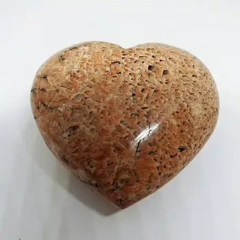 

beautiful large celestine crystal heart stone of the angel