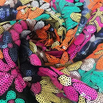 

FolaSade Stylish elegance African French Lace Fabric Pretty sequins Lace Fabric Wo215