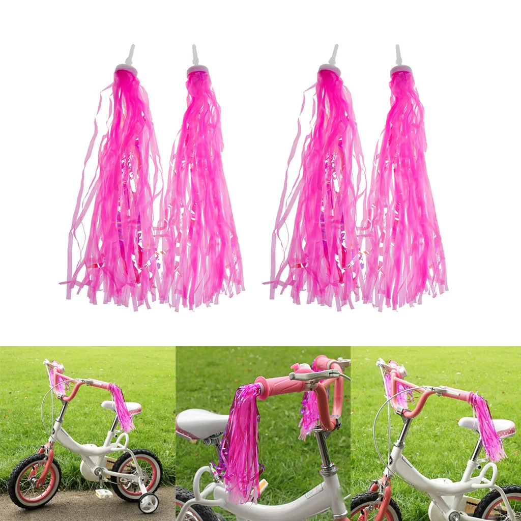 VORCOOL Rubans De Guidon Pour Vélo Enfant – Glands Multicolores – Accessoire Décoratif – 26 X 5 X 1,4 Cm