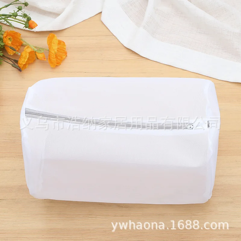 Плотная сетка, фильтр грубой очистки, 70G тонкая сетчатая корзина для нижнего белья, белого цвета, с молниями защитный Прачечная сумка в комплекте не сужающийся книзу массивный для прачечной из тонкой сетки и забота о ткани сетки B