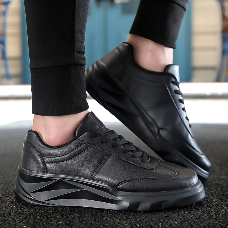 

2019 Autumn And Winter New Style Thick Bottomed Shoes Men plus Velvet Warm Casual Shoes Korean-style Casual Versatile Extra High