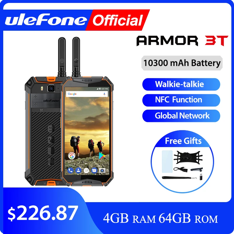 Смартфон Ulefone Armor 3T на Android 8 1 восемь ядер экран 5 7 дюйма 4 Гб + 64 ГБ|Смартфоны| |