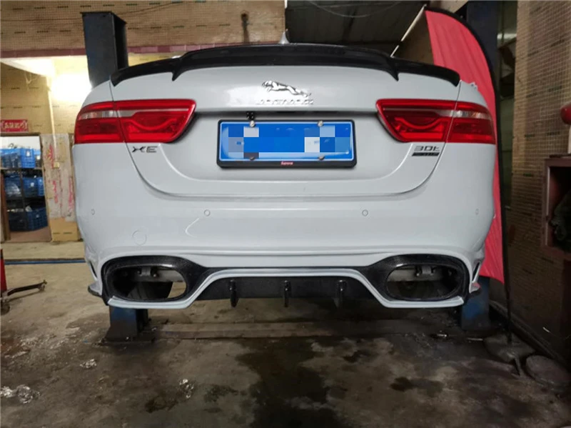 Спойлер из углеволокна Багажник крыло багажника задний бампер спойлер для Jaguar XE- высококачественный спойлер из углеволокна