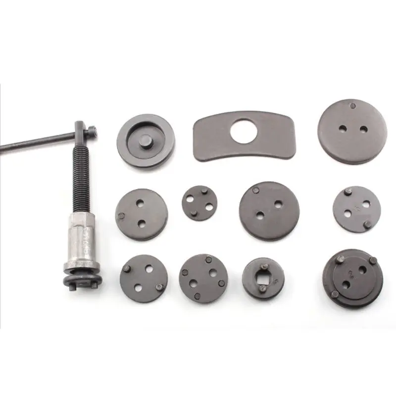 12pcs Car Disc Brake Caliper Wind Back Pad Pump Piston High Precision Universal Auto Repair Tool Kit with Case