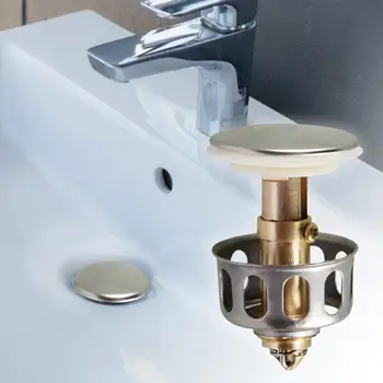 

Wash Basin Leaking Bathroom Accessories Plug Pool Press Type Universal Basin Drain Pipe Bounce Core Sink Pot Stopper