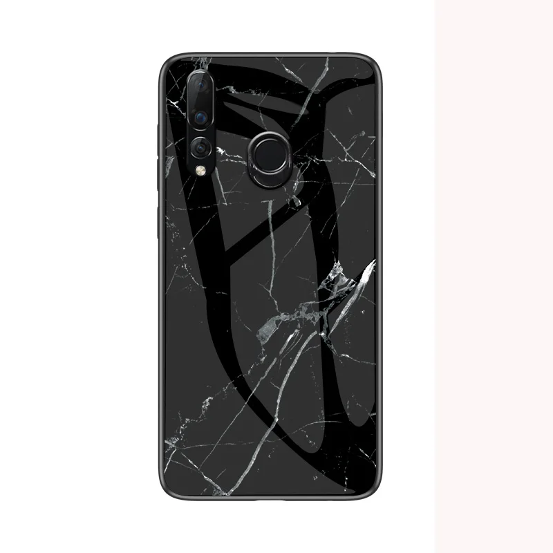 Черный Для huawei Y9 Prime P Smart Plus Z STK-LX1 чехол мраморный глянцевый чехол из закаленного стекла для huawei Honor 10i 20i 10 20 Lite чехол - Цвет: Черный