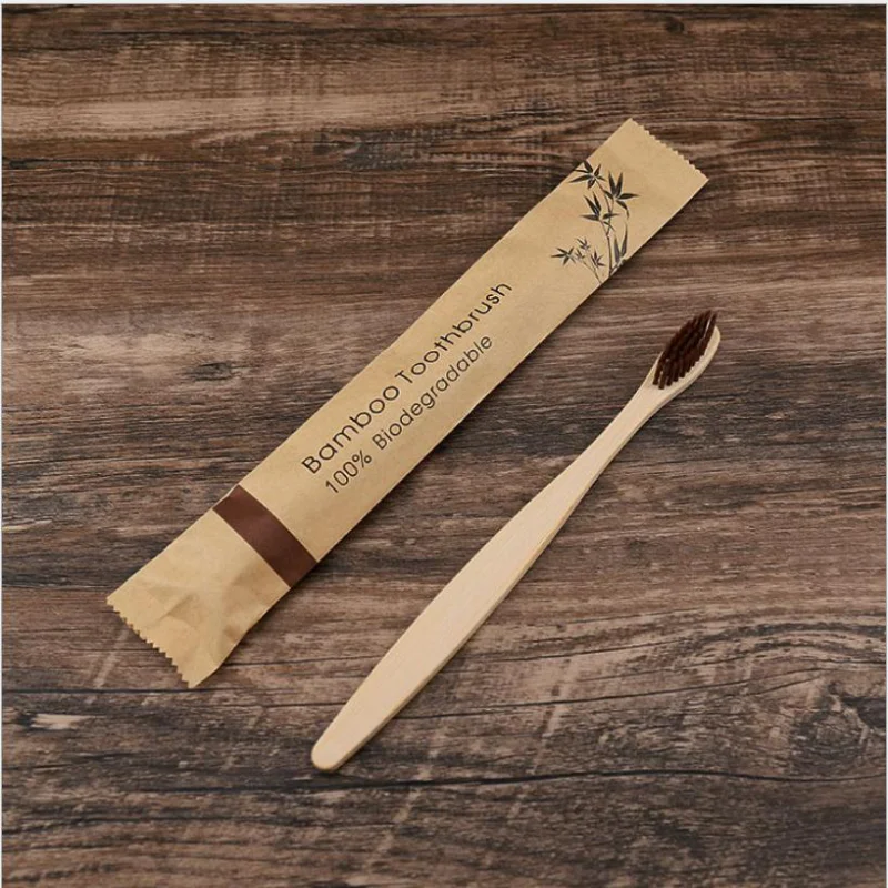 Eco-Friendly Bamboo Toothbrush Set – 10 Colorful Soft Bristle Brushes