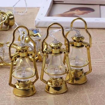 

Muslim Ramadan Lantern string Eid Mubarak Halloween oil lamp battery box led decorative lantern