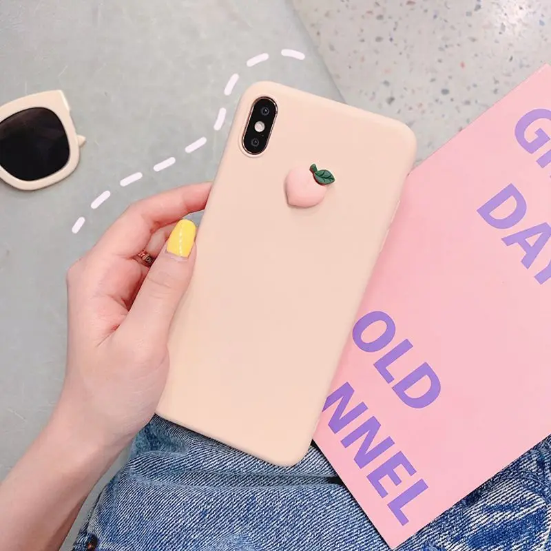 3D с милым фруктовым силиконовый чехол для samsung galaxy A70 A80 A60 A50 A40 A30 A20 A10 задняя крышка на 70 50 40 30 M20 M30 чехол для телефона - Цвет: 1
