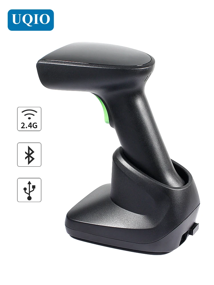 

Беспроводной сканер штрих-кодов 3 в 1 Bluetooth, 2,4G, USB 1D/2D считыватель штрих-кодов WHS-20