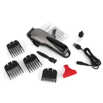 

Professional Electric Hair Clippers Beard Trimmer Barber Grooming Kit Rechargeable Cordless Haircut Machine