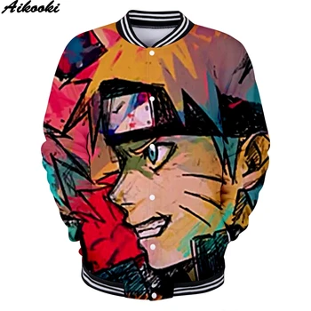 

Harajuku style Anime Naruto 3D Baseball Jacket Men Women Winter Print Jackets 3D Naruto Jacket Fashion Sweatshirt Men's Tops