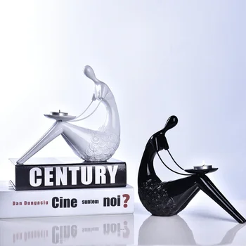 

Simple and modern European characters book book by resin craft creative home gift book reading rack decorations LM6041710py