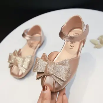 

Summer Girls Sandals Toddler Infant Shoes Bow-knot Soft Bottom Girls Princess Sandals Children Anti-collision Shoes