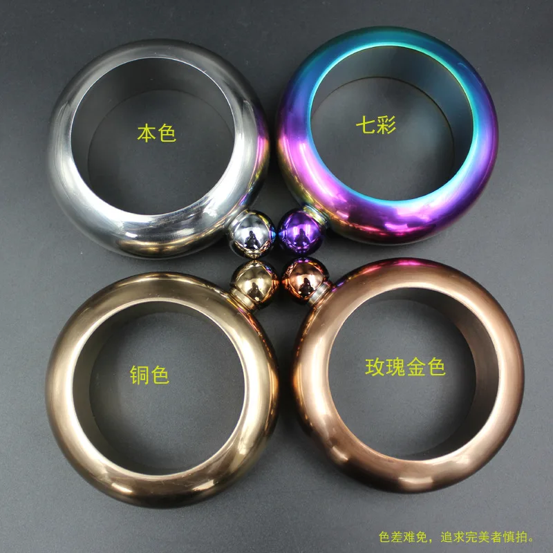 304 Stainless Steel Bracelet Wine Pot Portable 3.5 Ounce Circle Wine Pot Russia Bracelet Wine Pot