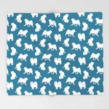 

Dog Animal Cartoon Throw Blanket Cute Kids Design Samoyed Blankets for Beds Christmas Decorations for Home