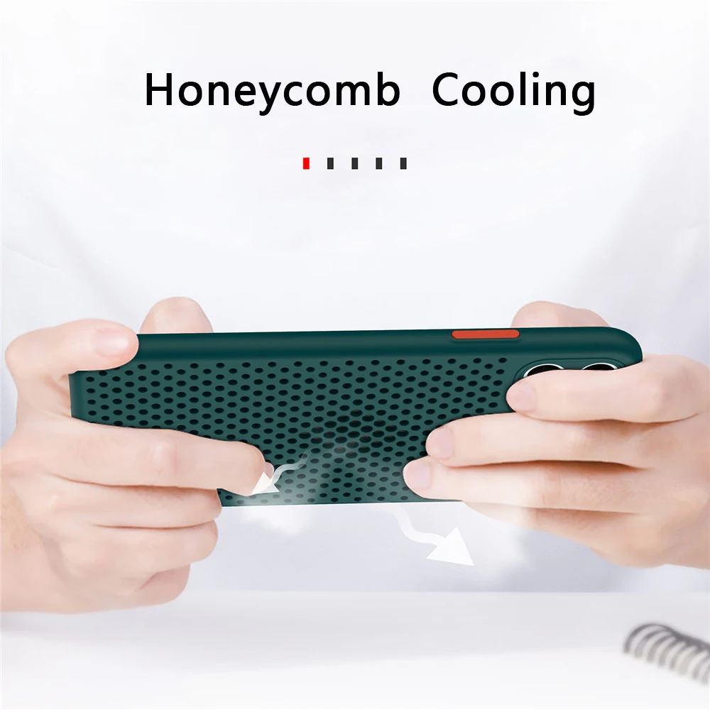 Breathable Mesh Heat Dissipation TPU Phone Case