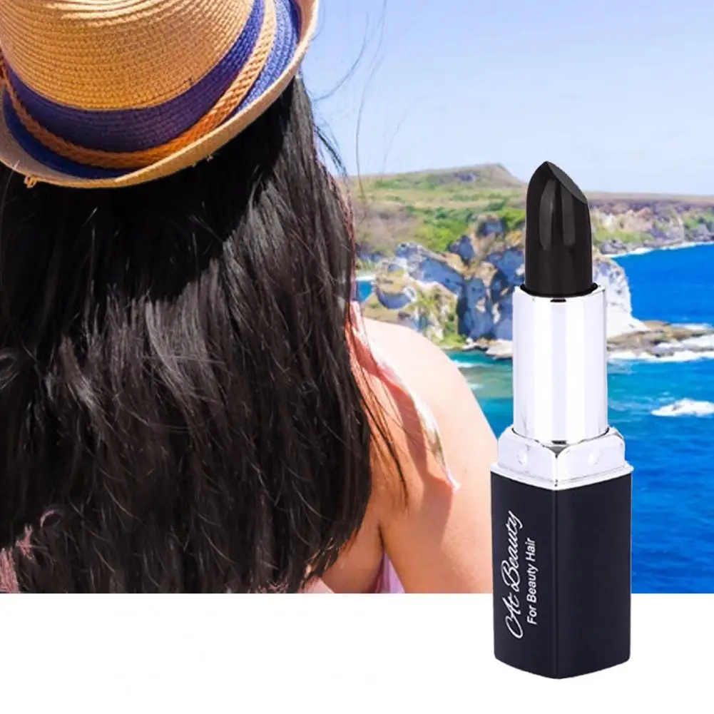 3g One-Time Hair Dye Stick Lipstick-Like Design Coverage Instantaneity Hair Care Color Modify Dye Stick Girl hair dye stick