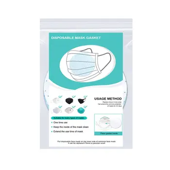 

10Pcs Round Square Dust Proof Anti Haze Disposable Inner Pads Filter For Mouth Mask Protective Mask Pads Filter For Mouth Mask