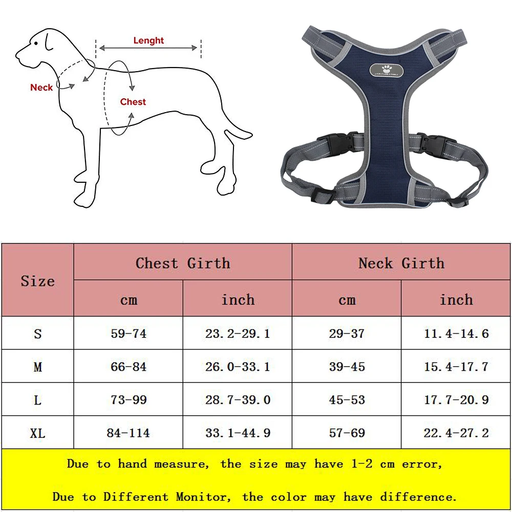 2019 новый большой жилет для собак дышащая без тяги упряжка тренировки