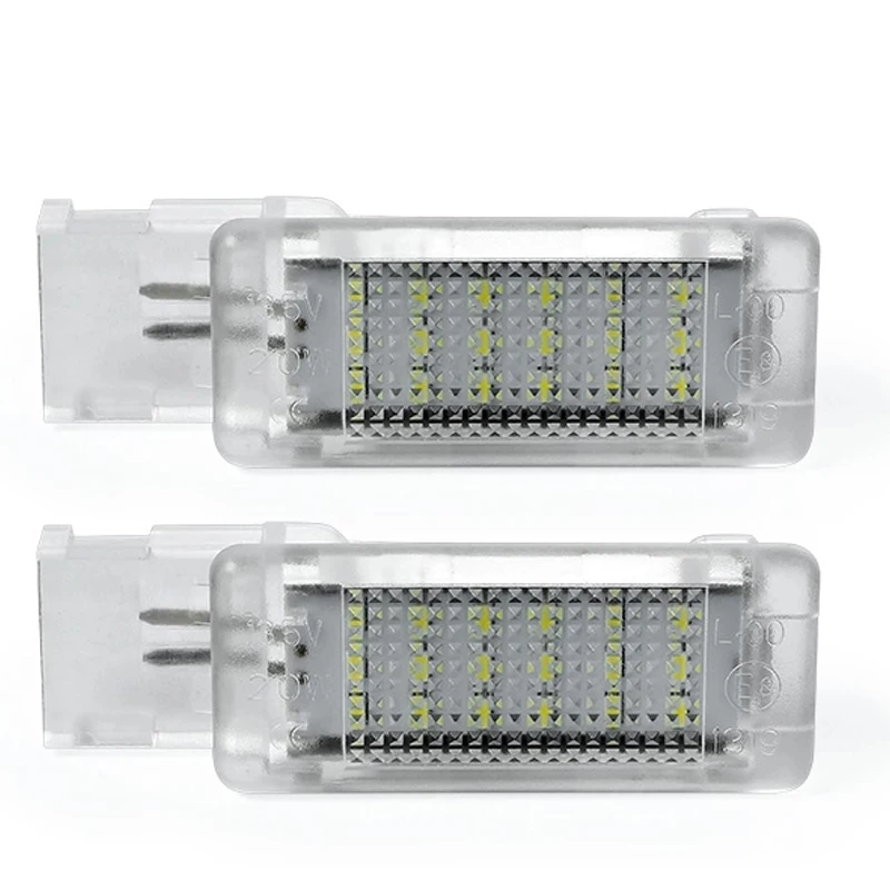 2Pcs LED Luggage Compartment Footwell Light Trunk Courtesy Glovebox Lamps For Sk