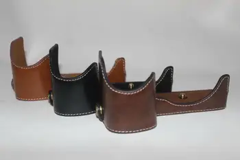 

Camera Pu Leather Case Bottom Opening Version Protective Half Body Cover Base For Sony A6600 Cover With Battery Opening