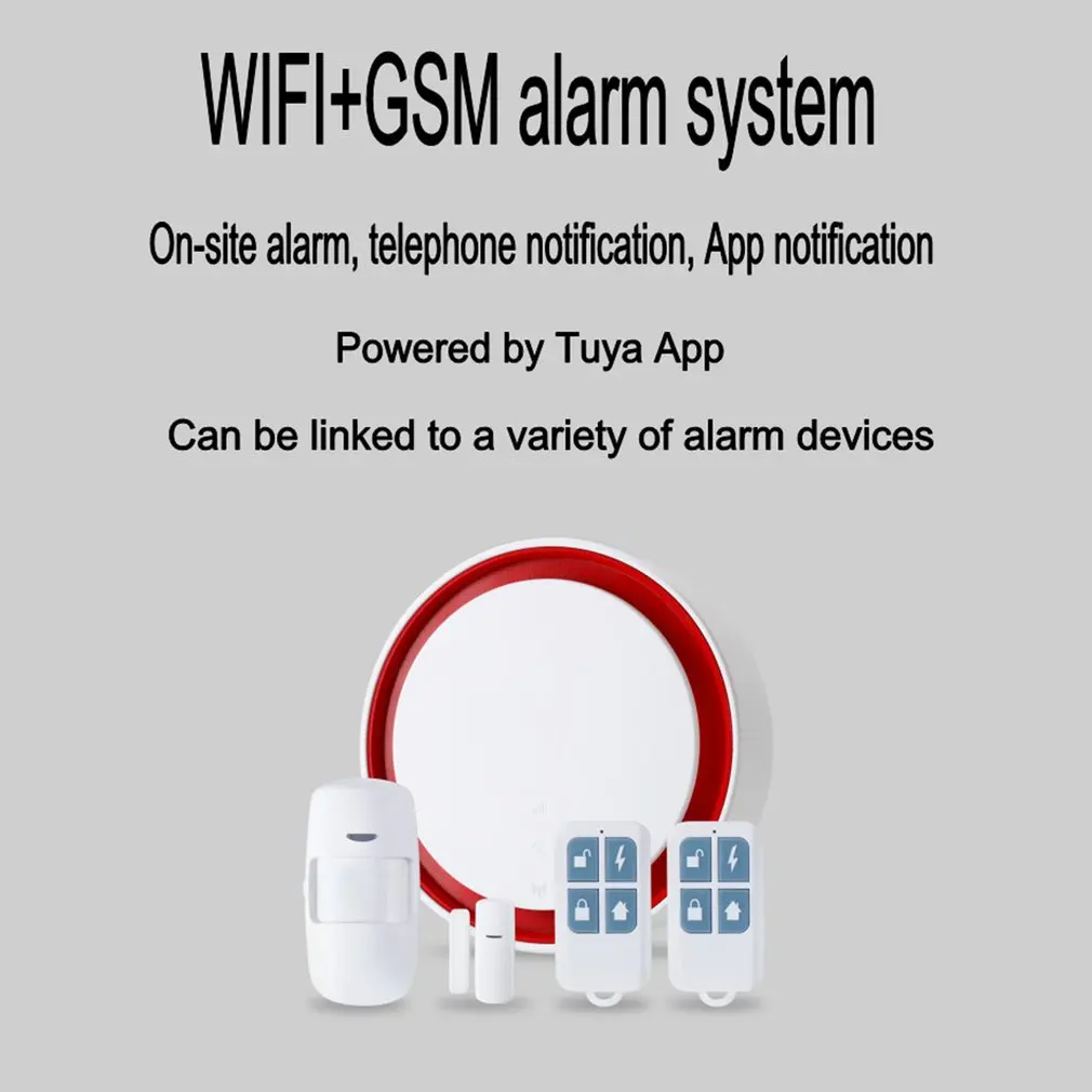 Умный Wifi+ GSM Многофункциональный одиночный/двойной сетевой сигнализации Набор беспроводной противоугонной сигнализации домашняя система охранной сигнализации комплекты