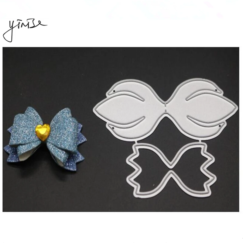 

YINISE Metal Cutting Dies For Scrapbooking Stencils BOW EMBOSSING DIES CUT DIY Album Cards Decoration Embossing Folder Die Cuts