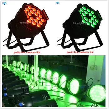 

E-10/lot IP22 LED Par Stage DJ Device Wedding Light 18*18W rgbwa+uv 6in1 Par Led