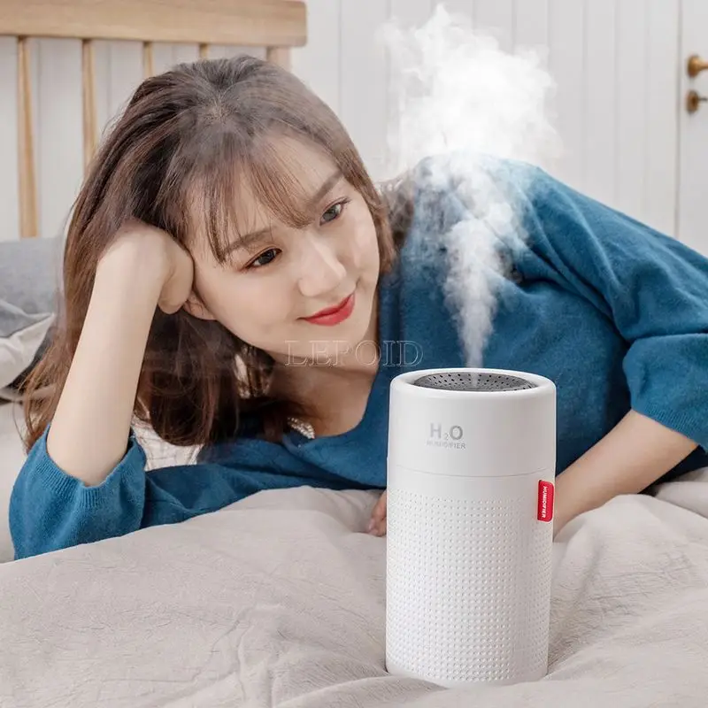 

LEPOID 750ml Mini Air Humidifier USB Aromatherapy Humidificador Large Capacity Mist Maker For Home Car Office