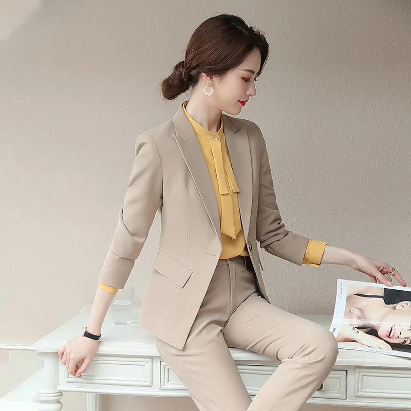 

Wear Elegant Goddess-Style Suit WOMEN'S Suit Able Office Workers Korean-style Ol Sales Department Hotel Work Clothes Women's
