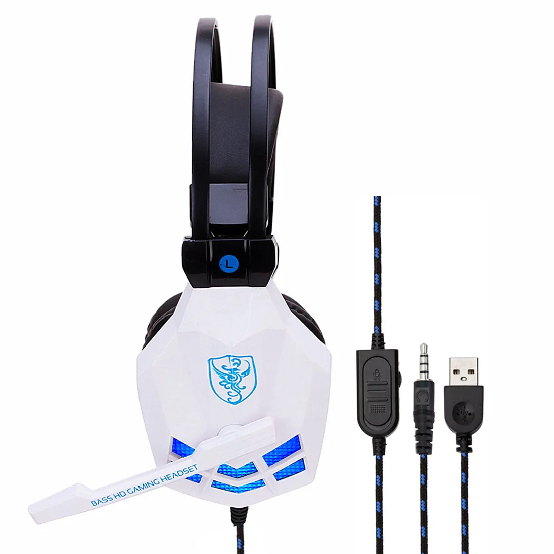 Soyto/shuo yu through SY850MV Headphones E-Sports Game Shining Headset Laptop PS4 Only