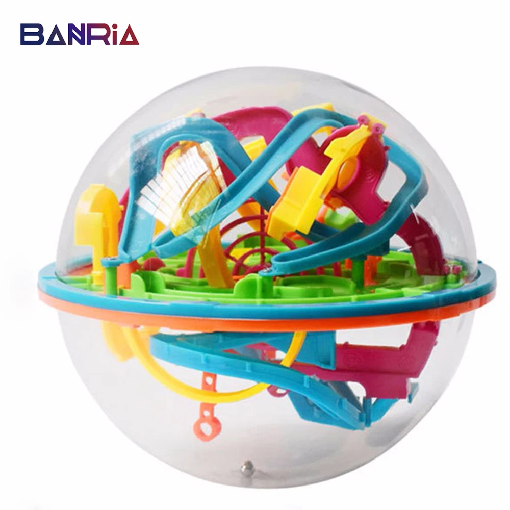 100 138 шаг 3D Сферический лабиринт мяч развивающие игрушки пазлы игрушки детские развивающие игрушки дети баланс логика способность обучение сложные барьеры игра