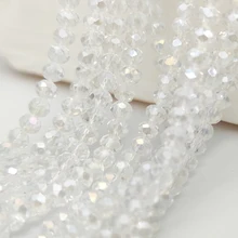  45 Colors Shiny Crystal Beads Round Clear Glass Czech Needlework Loose Beads for Jewelry Making Bracelet Earrings 2 3 4 6 8mm 