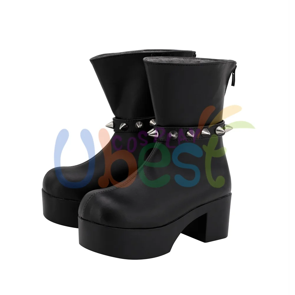 Серая обувь для костюмированной вечеринки; женские ботинки для костюмированной вечеринки в стиле лорда El-Melloi II; Ver 1