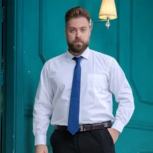 Высокое качество офисная Формальные Рубашки мужские Длинные рукава осенние ботфорты Саржевые рубашки больших размеров 8XL 9XL 10XL отец простая Женская рабочая рубашка