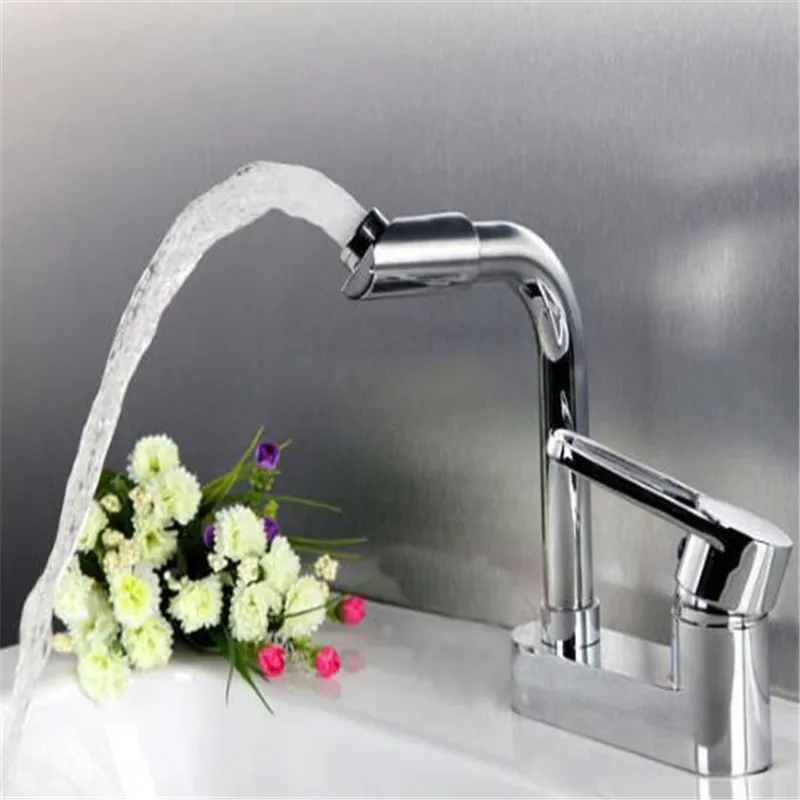 

Water Mixer Tap Basin Sink Faucet Bathroom Three Holes Alloy Toilet Faucet