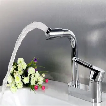 

Water Mixer Tap Basin Sink Faucet Bathroom Three Holes Alloy Toilet Faucet