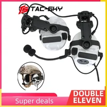 TAC-SKY New ARC Helmet Track Bracket Version MultiCam Alpine Comtac III Silicone Earmuff Noise Reduction Pickup Tactical Headset