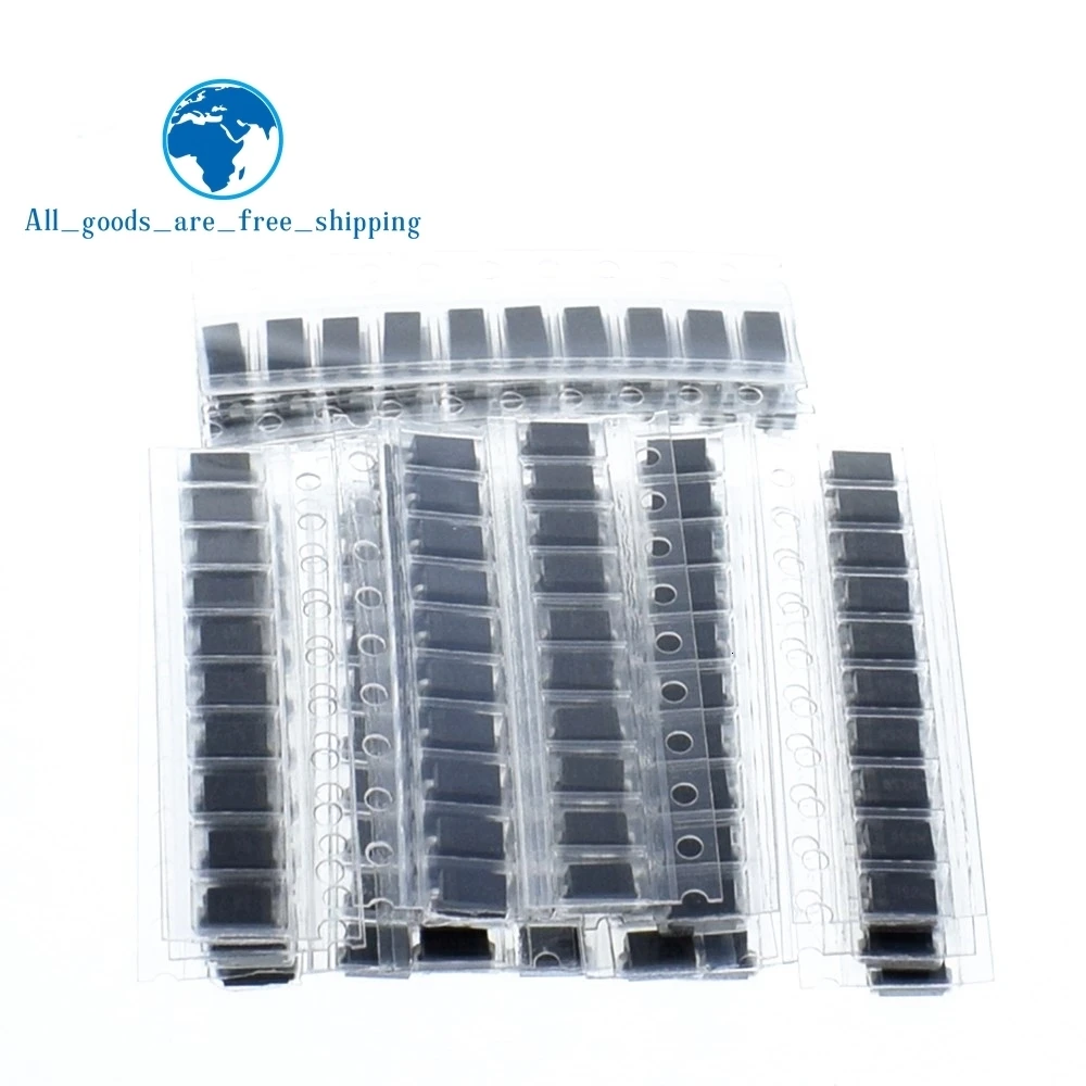 200 шт./лот SMD набор сортированных диодов 20value* 10 шт. содержит SS110 SS220 SS210 SS310 SS510 SS16 SS26 SS34 SS36 ES1J ES1D ES1M US1M